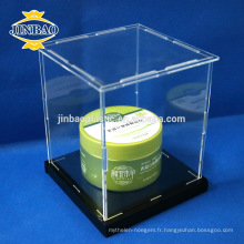 Jinbao 10x10cm 3mm affichage acrylique boîte plexiglass taille personnalisée